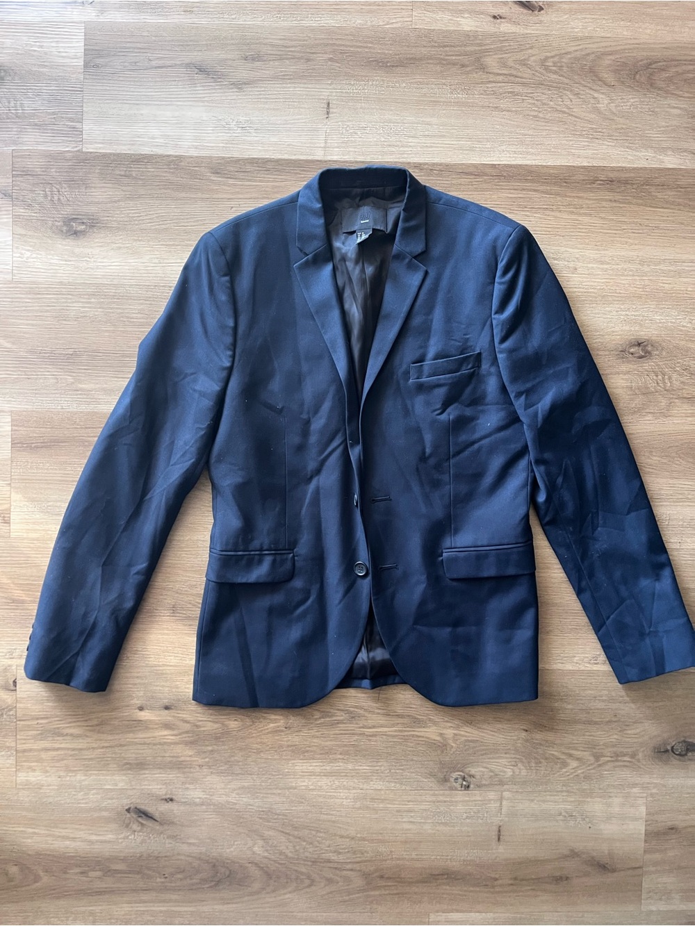 H&M Navy Two-Button Men's Slim Fit Blazer